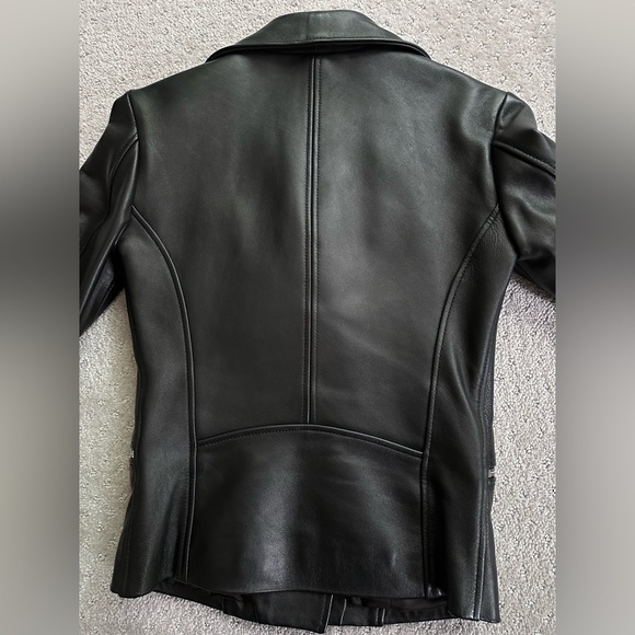 Lambskin Leather Jacket- Iris and Ink - Picture 3 of 16